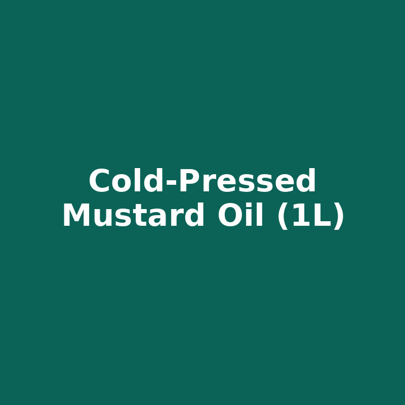 Cold-Pressed Oils